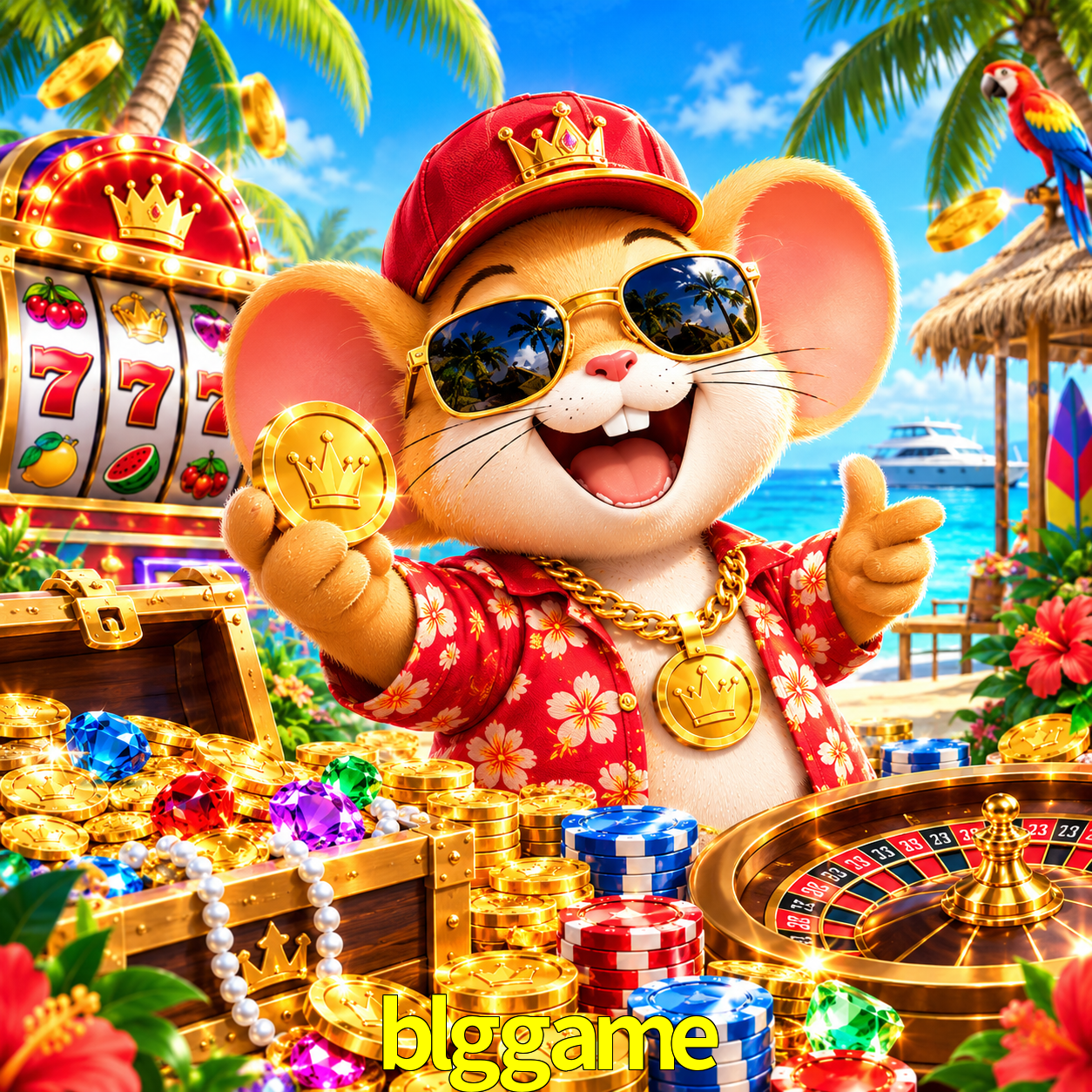 Imagem promocional da blggame mostrando a plataforma e suas vantagens